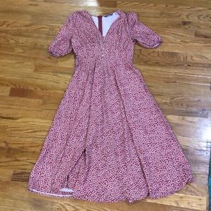 Long retro floral dress